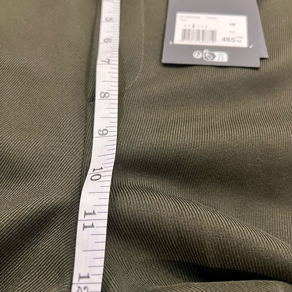 THE KOOPLES Mid-Rise Wide-Leg Trousers FR 48/ US 32 NWT Khaki Color black stripe - Picture 13 of 14